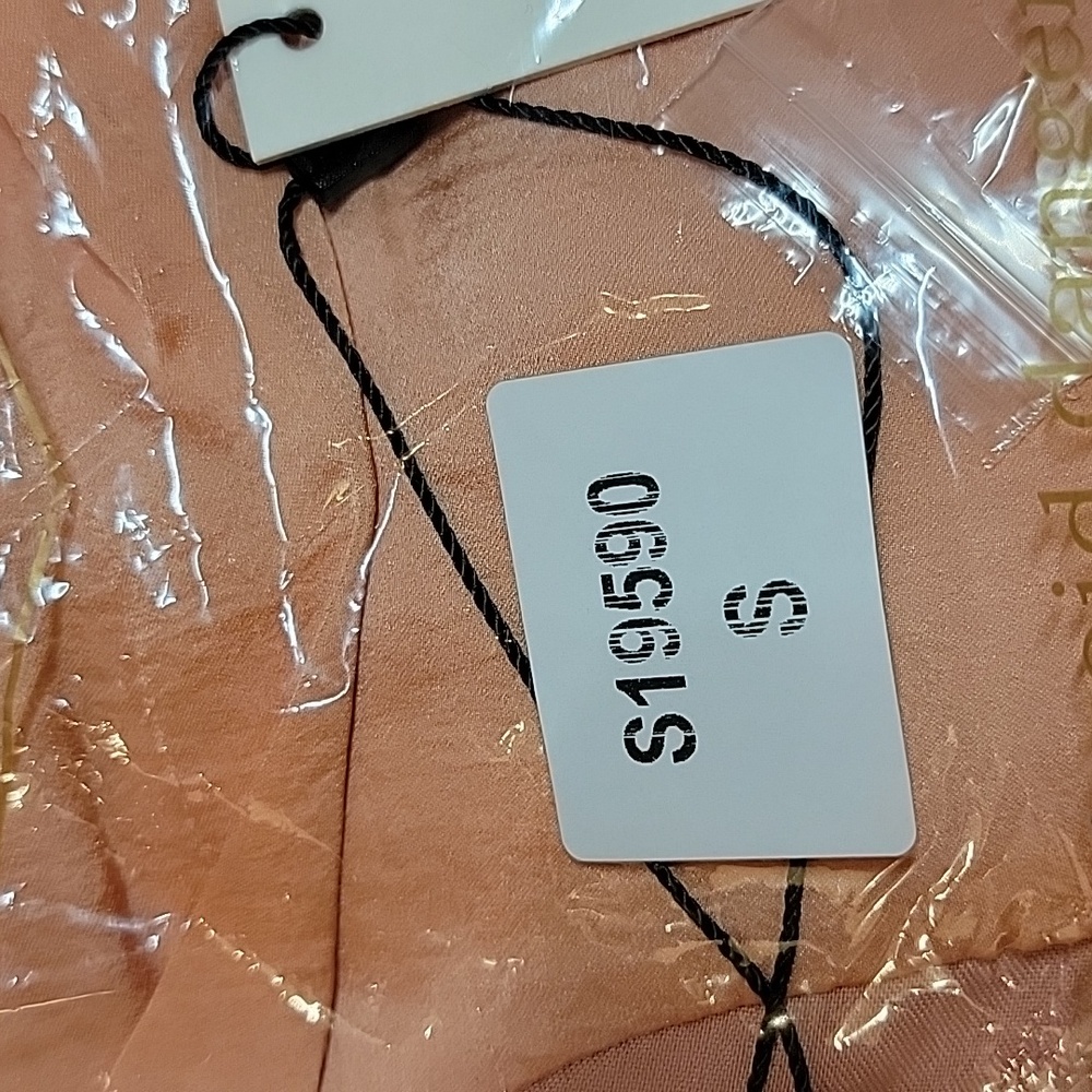Mustard Seed NWT Padded Sleeve Mini Dress in Mango - Picture 5 of 5
